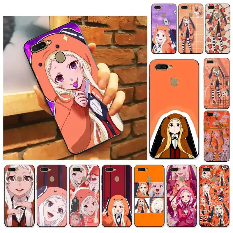 

Runa kakegurui Phone Case For Oppo A9 Realme C3 6Pro Coque For vivo Y91C Y17 Y19 Back Cover