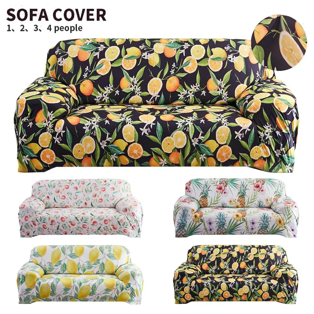 1/2/3/4 местный эластичный диван крышка для Гостиная кресло чехол Летние фрукты