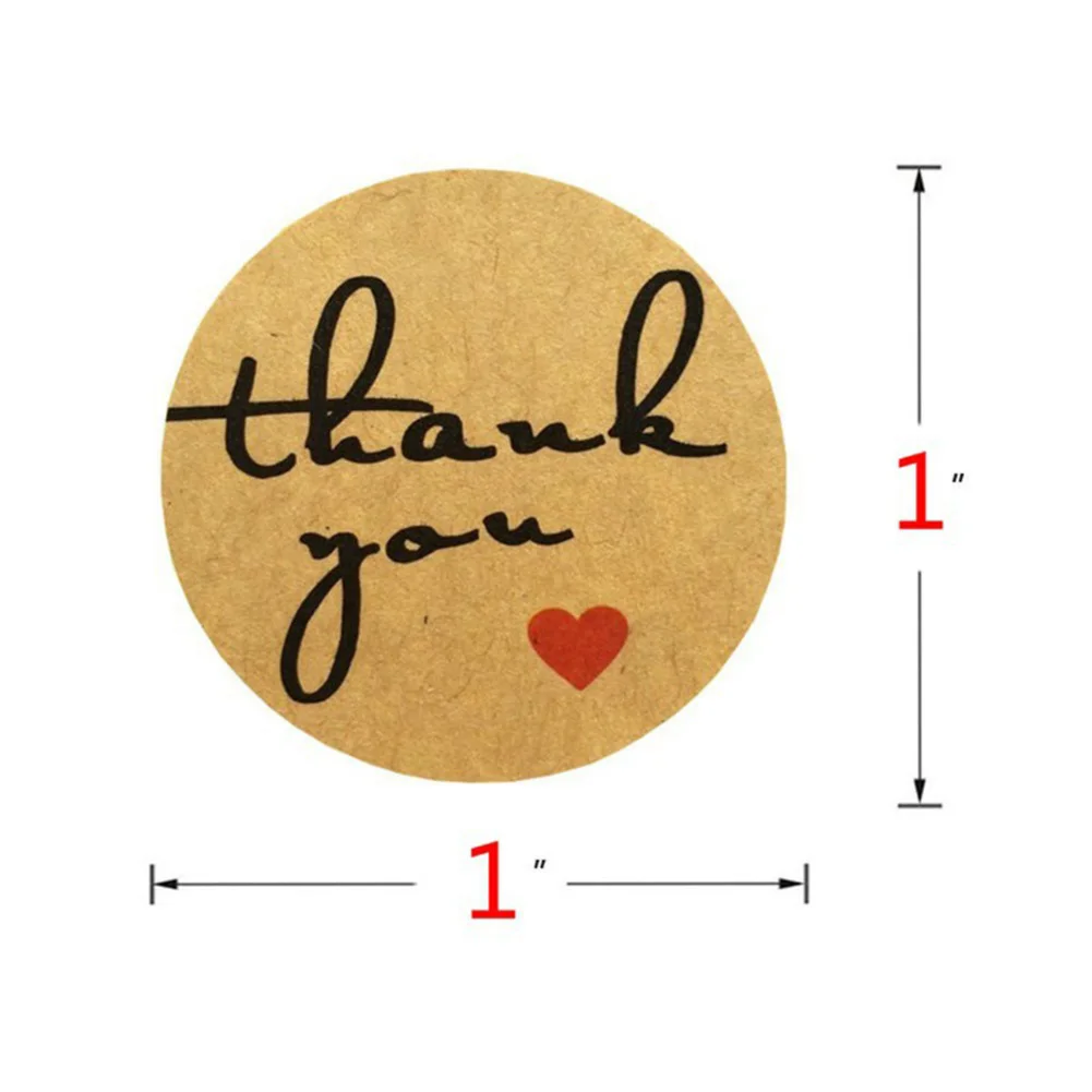 

500 pcs Sticker Christmas Thanks Card DIY Sticker Baking Sticker DIY Sticker Adhesive Baking Packaging