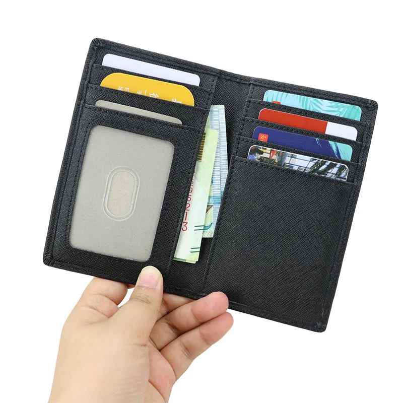 Saffiano кожаный держатель для карт мужчин специально инициалы буквы Id Чехол унисекс