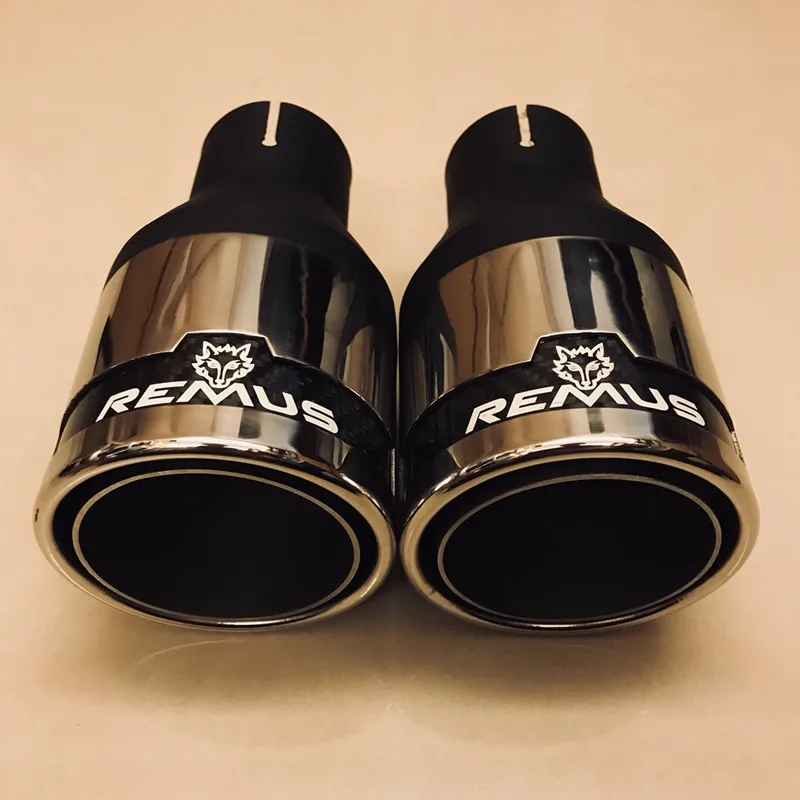 Универсальный глушитель выхлопной трубы 1 шт. 63 мм вход 101 выход 304 нержавеющая