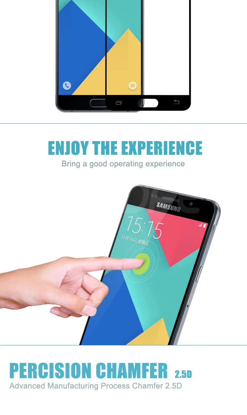 9D защитный Стекло для Samsung Galaxy A3 A5 A7 J3 J5 J7 S7 закаленное Экран протектор Защитная пленка для стекла чехол