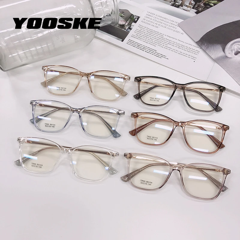 Очки YOOSKE TR90 для мужчин и женщин оптические аксессуары работы за компьютером с