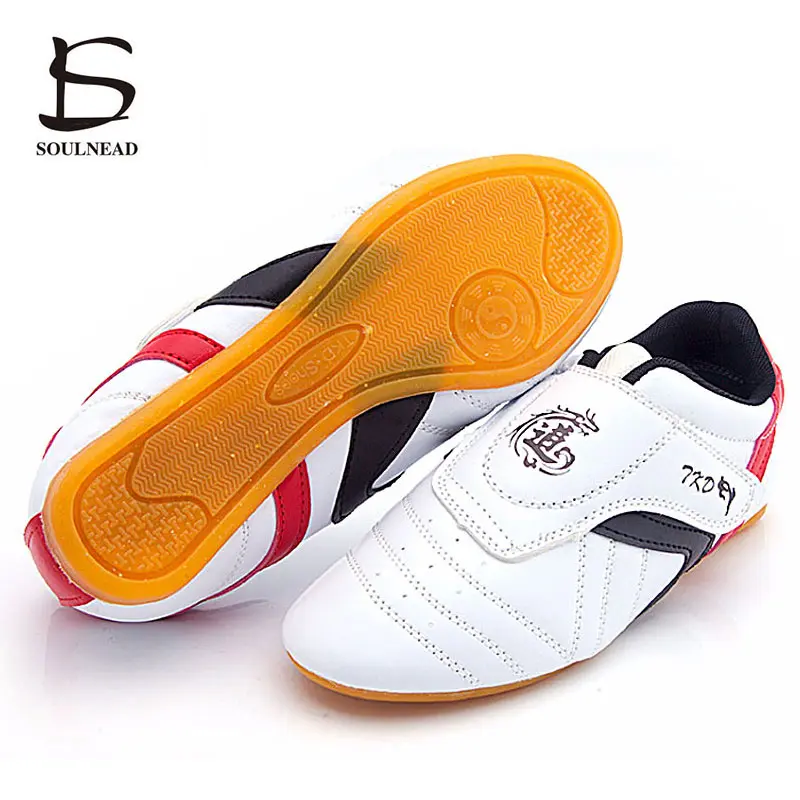 Мужская и женская обувь для тхэквондо белая дышащая кунг фу каратэ боевое