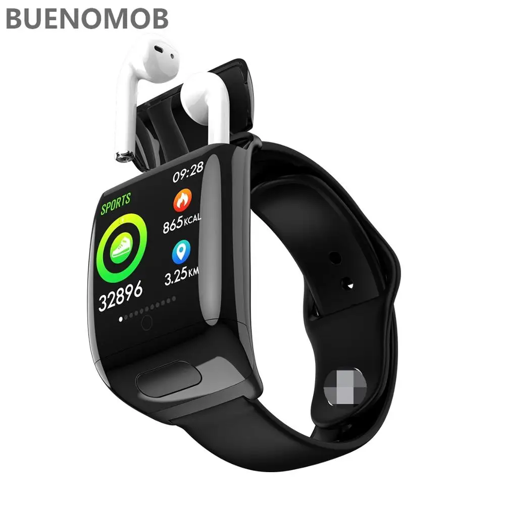 G36 Умные часы Bluetooth наушники 2 в 1 BT 5.0 для мужчин и женщин, вызов Siri, измерение пульса и кровяного давления для браслета.