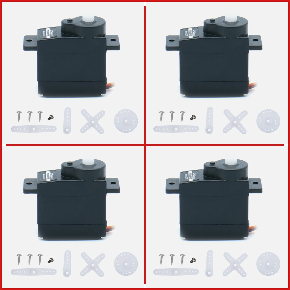 4 шт JX Servo PS-1109HB 9,45 г 1,89 кг Большой Пластик Шестерни Аналоговый сервопривод для 1/18 RC автомобиля вертолета лодка запасные Запчасти аксессуары