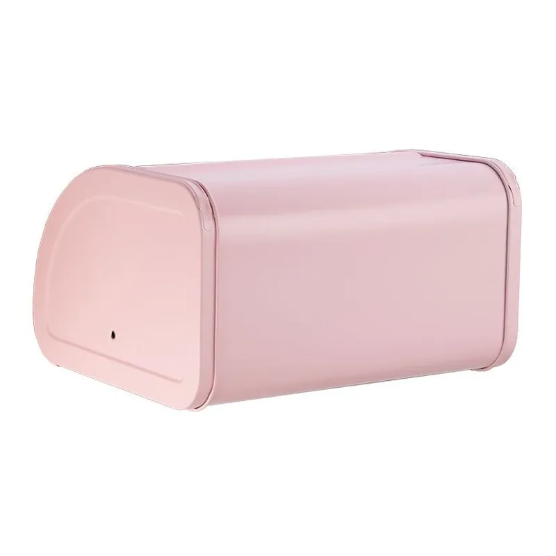 

Kitchen modern creative personality roll top metal flip toaster box dustproof storage box bread box kitchen food rack LB90823