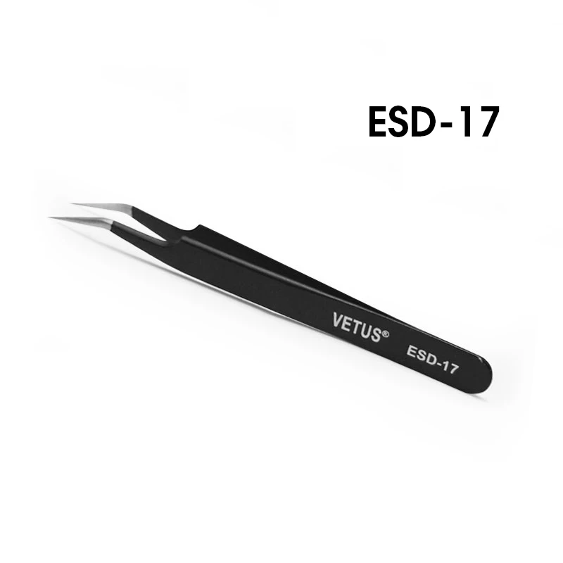Пинцет для наращивания ресниц VETUS нержавеющая немагнитная пинцеты накладных |