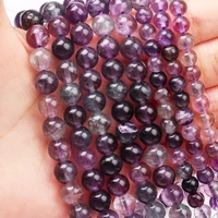 purple fluorite loose beads 10mm natural stone beads for diy jewelry making bracelet neckalce holiday birthday gift accessories