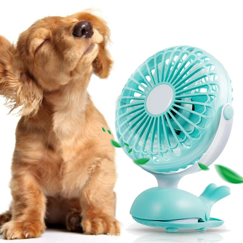 Портативный вентилятор с зажимом для коляски милый КИТ дизайн перезаряжаемый Usb