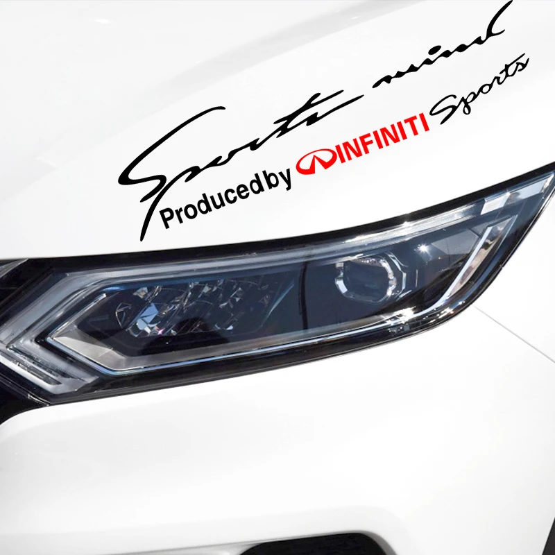 Автомобильная фара украшение для бровей наклейка отражающая Infiniti Q50 Q30 Q60 Q70 QX50 QX30