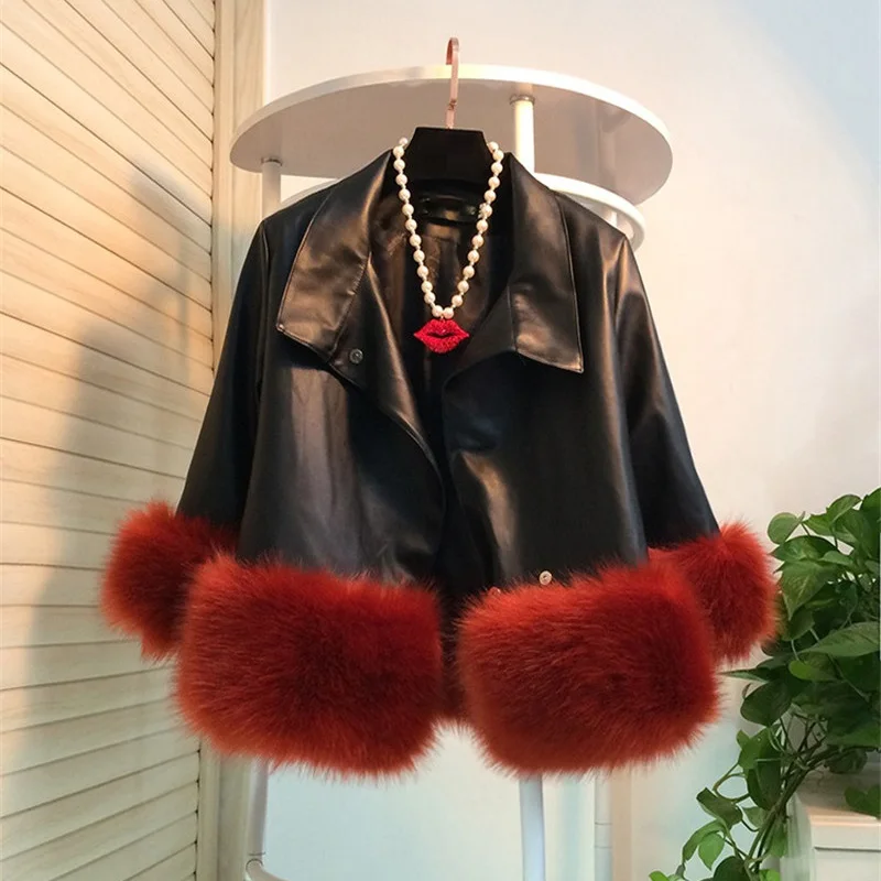Новое поступление Женское пальто из искусственного меха Женская облегающая