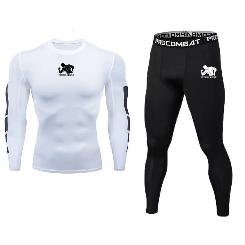 Мужской спортивный костюм из дышащего трикотажа спортивная одежда костюмы для