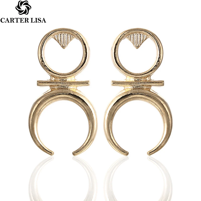 CARTER LISA Новые популярные модные ювелирные изделия золотого цвета геометрические