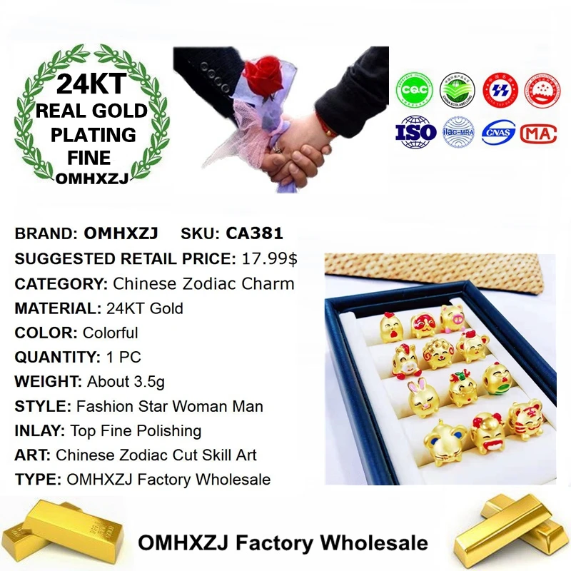 OMHXZJ оптовая продажа европейский модный женский подарок на день рождения бусины в