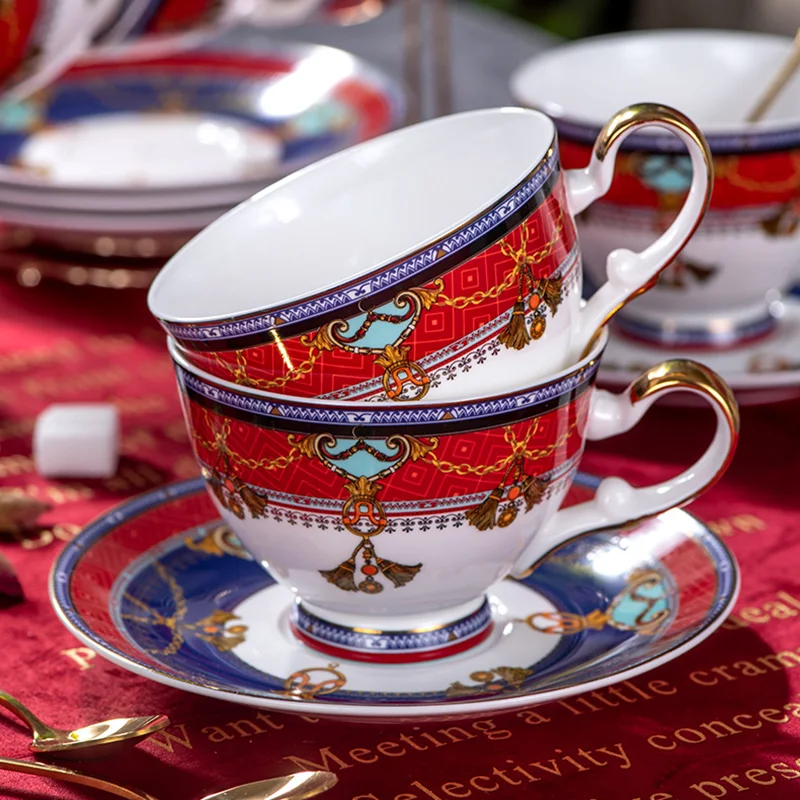 Костяные фарфоровые кофейные чашки винтажные керамические на глазурованные