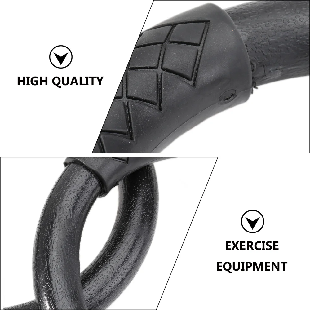

1 Pair ABS Gymnastic Ring Fitness Rings Workouts Ring Home Fitness Ring Pro Olympic Gym Ring for Fitness Use (Black)