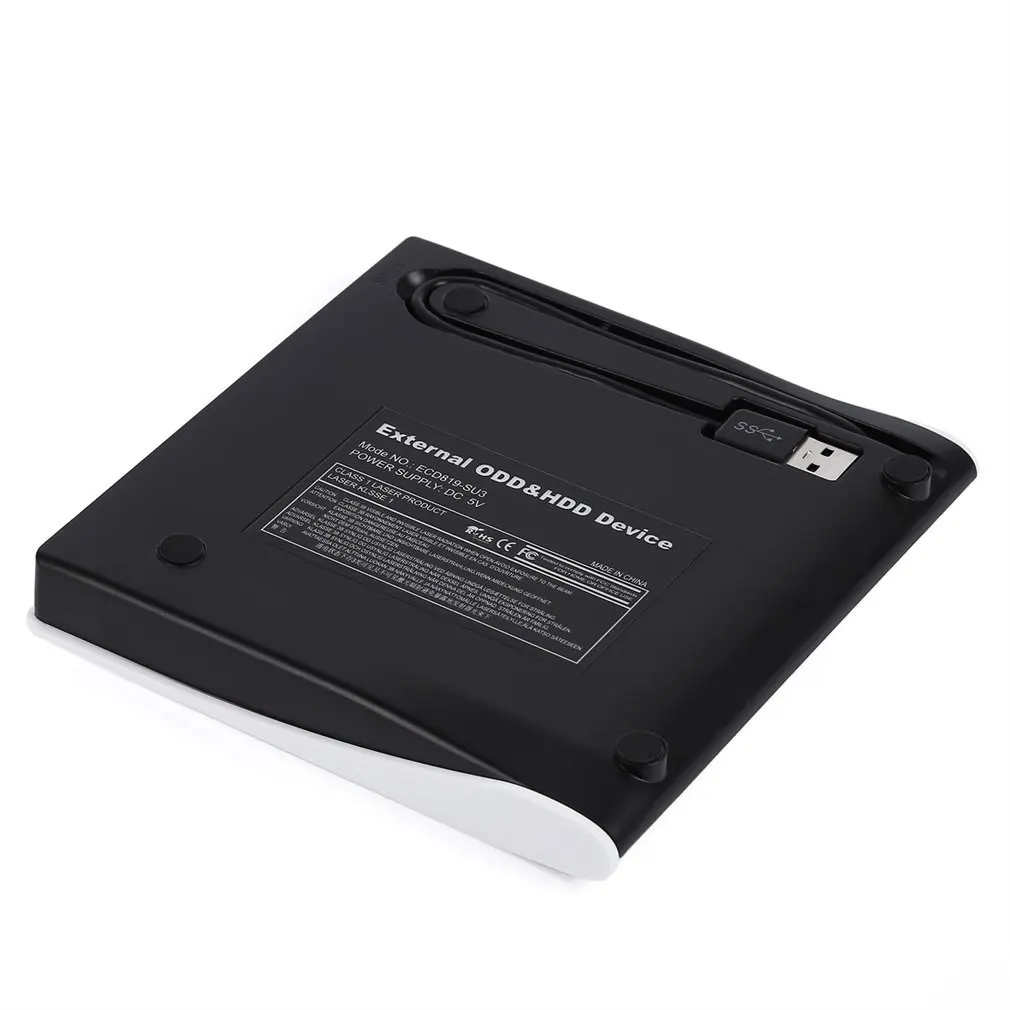 

Practical External Hard Drive Box Platic USB3.0 Portable External Interface Hard ODD HDD Drive Box Disc