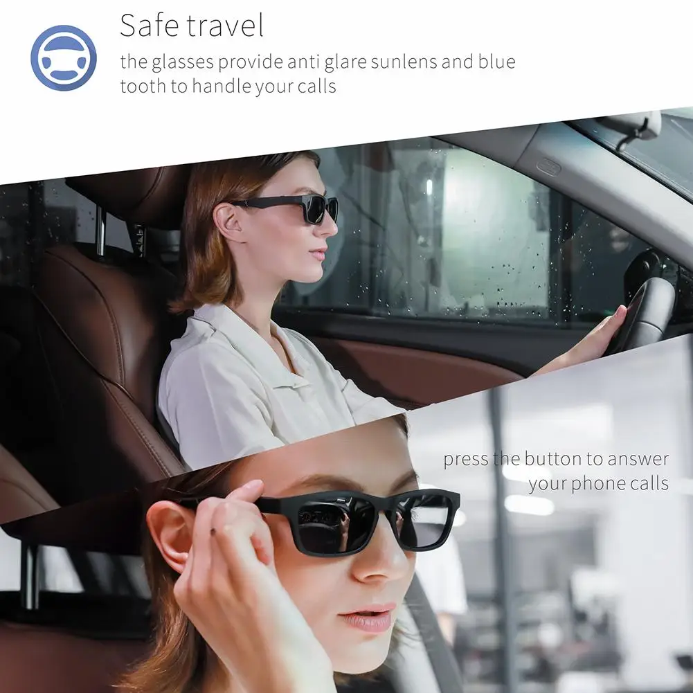 K1 открытые аудиоочки умные беспроводные bluetooth наушники очки для автомобиля