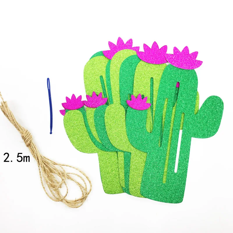 Гирлянда с кактусами баннер флаг флажки гирлянда сувениры для вечеринки