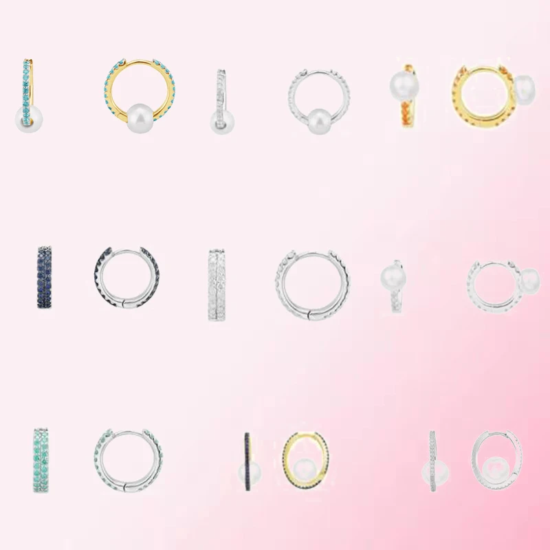 

1:1 Make 925 Sterling Silver Customized Multi-style Exquisite Accessories DIY Fashion Earrings