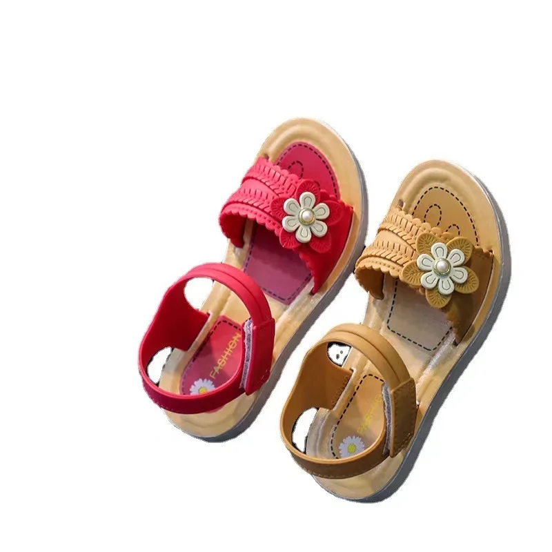 

2021 New Children Girl Sandals Fashion Princess Shoes Student Sandals All-match Soft-soled Shoes Kids Sandals GSS11