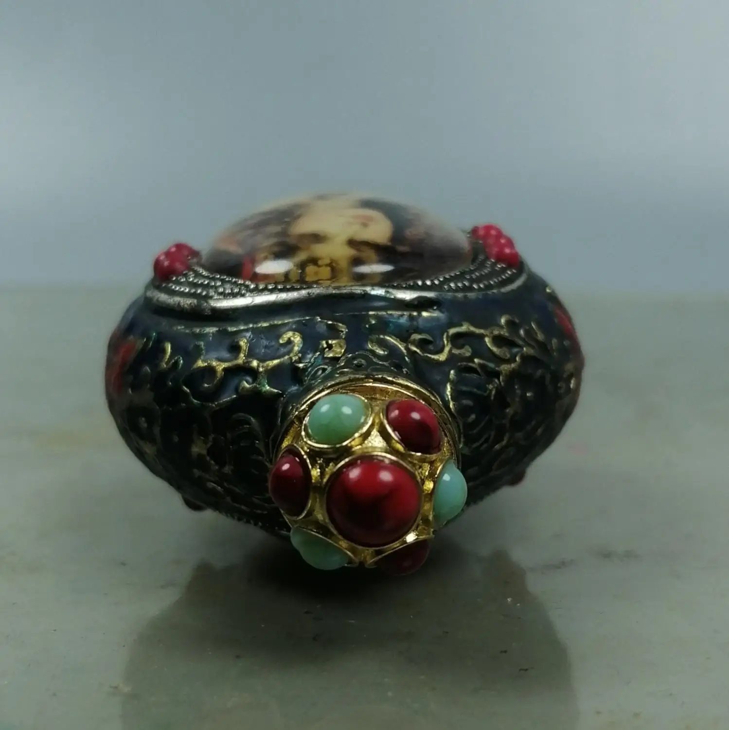 Китайский Старый Пекин коллекция старых товаров старая медь покрышка с