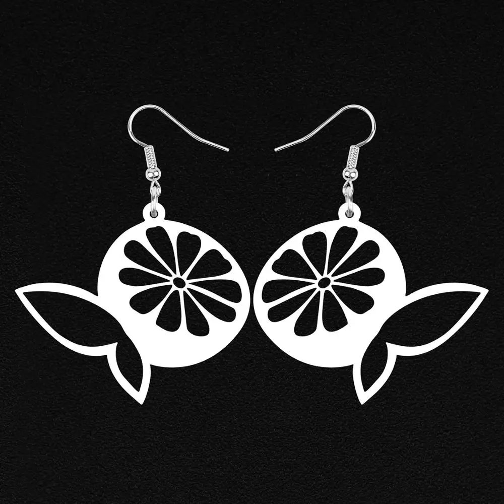 Акриловые большие полые ломтики лимона ARWA украшения для женщин подростков детей