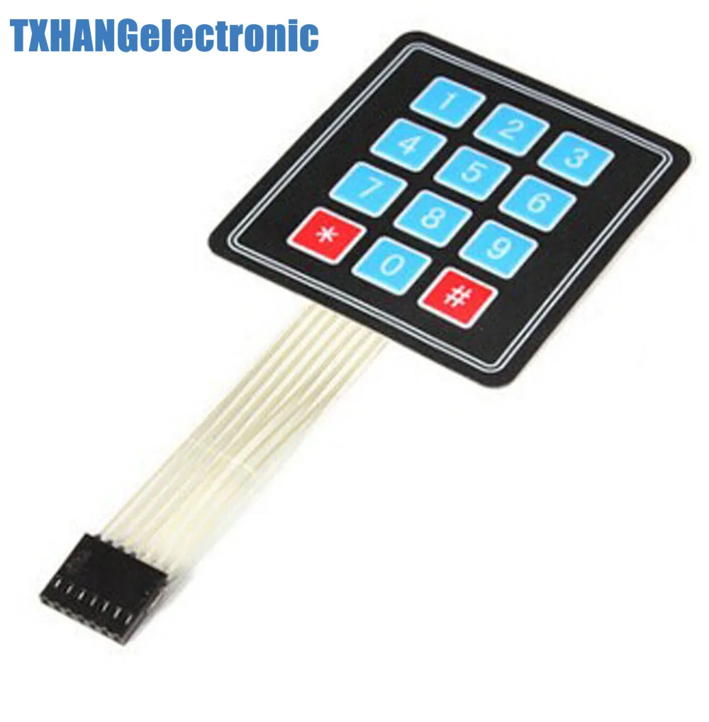 4 x 3 Matrix Array 12 Key Membrane Switch Keypad Keyboard diy electronics | Integrated Circuits