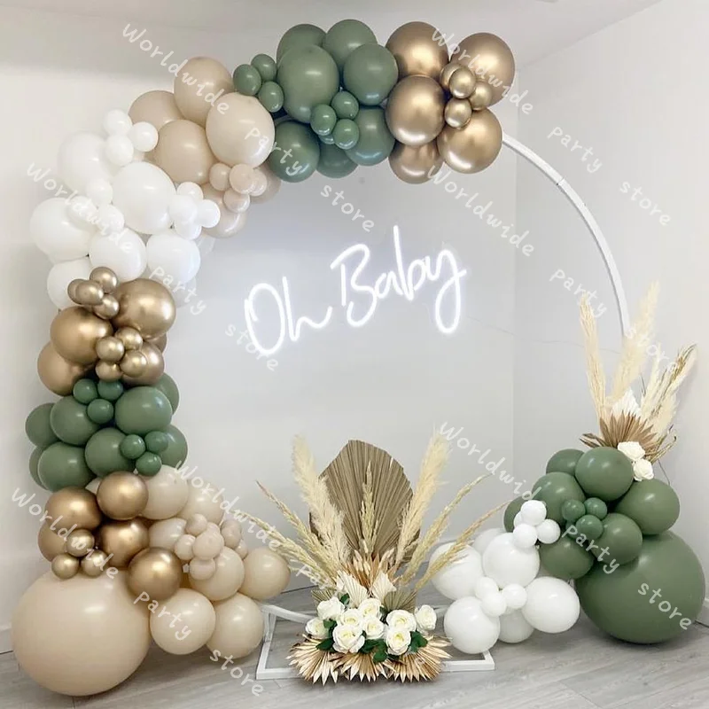 

Фоновая фотография в стиле ретро зелёное латекс Globos Baby Shower 152 ПК DIY Global воздушные шары-гирлянды арочный комплект ко Дню Святого Валентина, пл...
