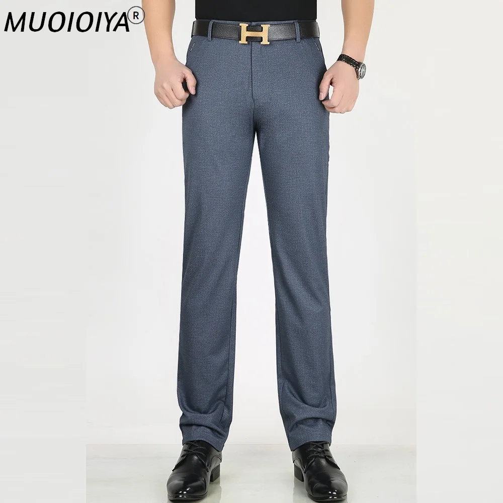 

Spring Summer Casual Pants Men' Clothing Thin Straight Stretch Long Trousers for Men 2022 New Suit Pant
