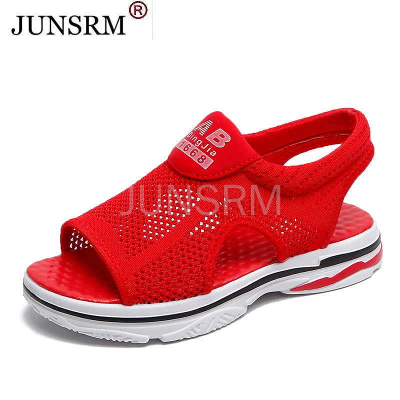 

2021 Summer New Mesh Soft Bottom Casual Breathable Running Shoes Flat Student Fish Mouth Shoes