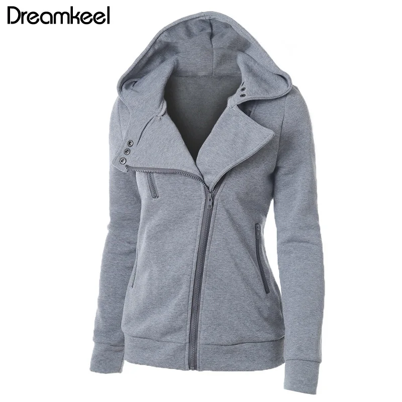 Женская куртка с длинным рукавом Повседневная Базовая на молнии кардиган для