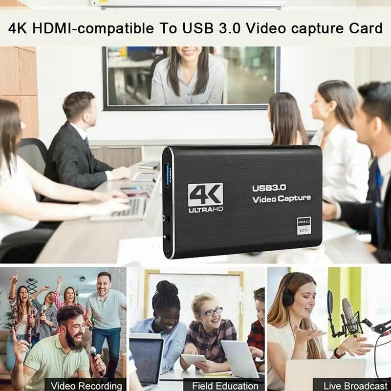 

HDMI-compatible Game Video Capture Card Usb3.0 1080P Grabber Game Capture Card Dongle Game Card For Obs Capturing Capture Live