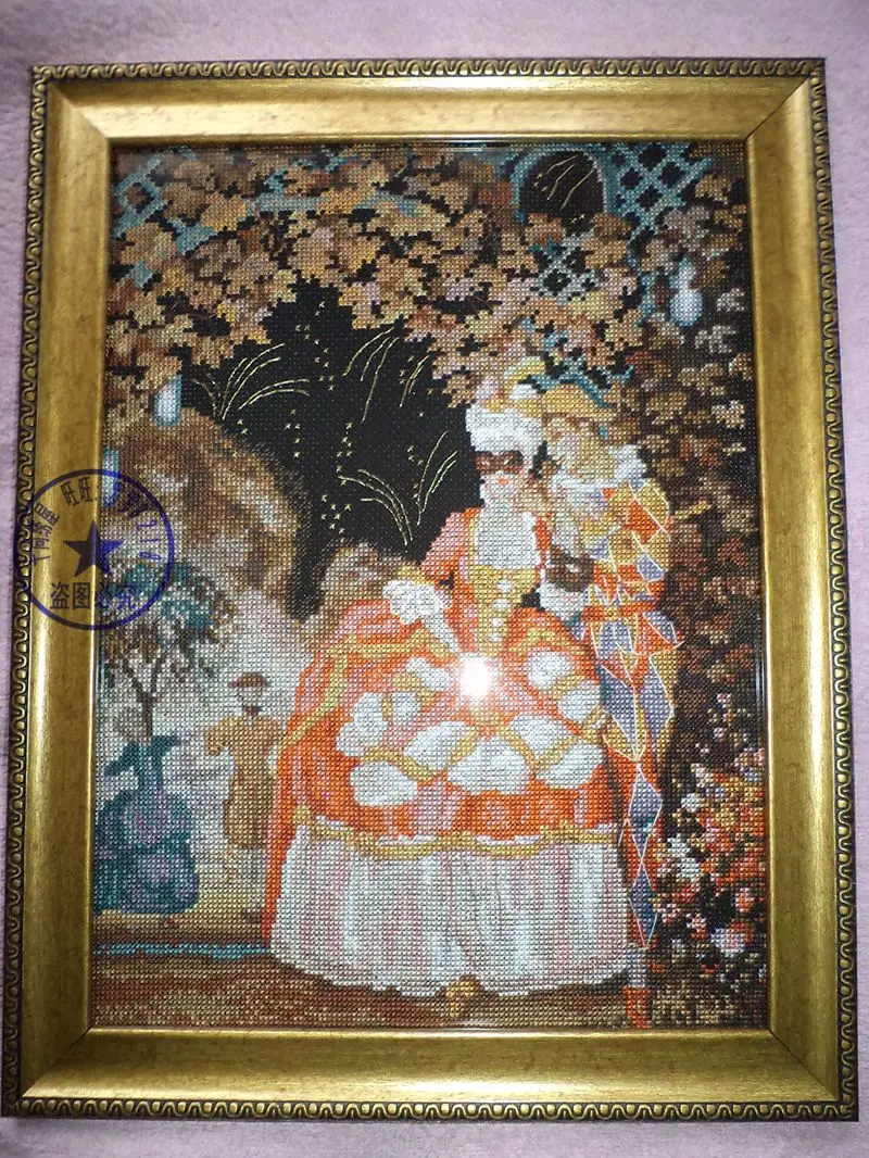 Новый милый Набор для вышивки крестиком harlequeen and the Lady шар на Хэллоуин