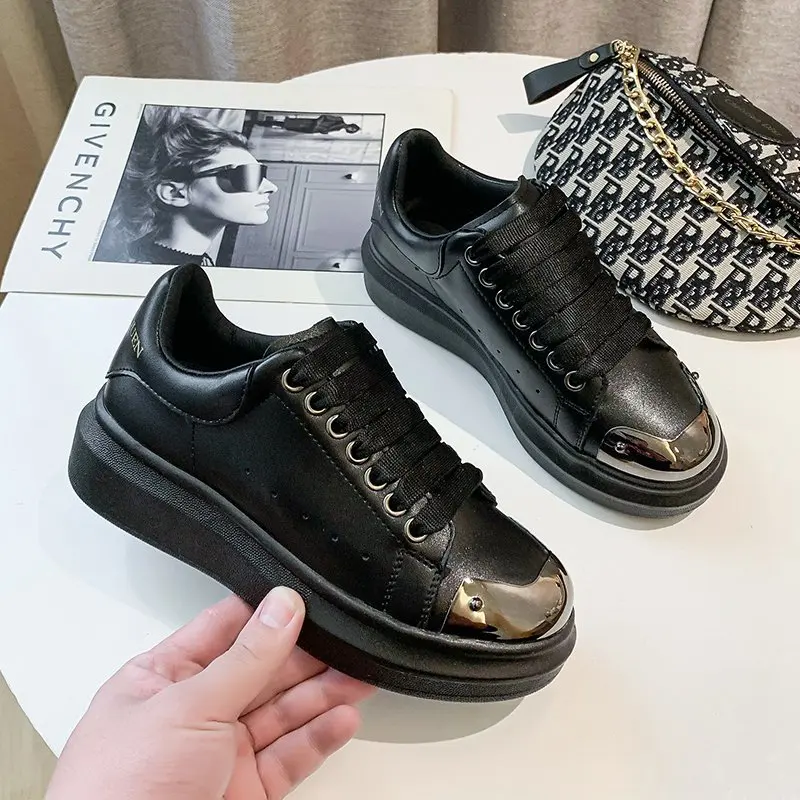 

Fashion Shoes Women's Vulcanize Shoes Spring New Casual Classic Solid Color PU Leather Shoes Women Casual White Shoes Sneakers