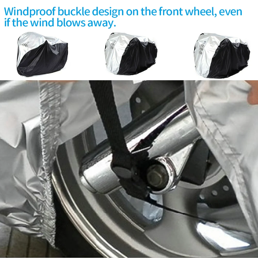 

Bicycle Cover Waterproof Snow Cover Rain UV Protector Dust for Scooter Motorcycle Cycling Dustproof Cover Bike Cloth Cover