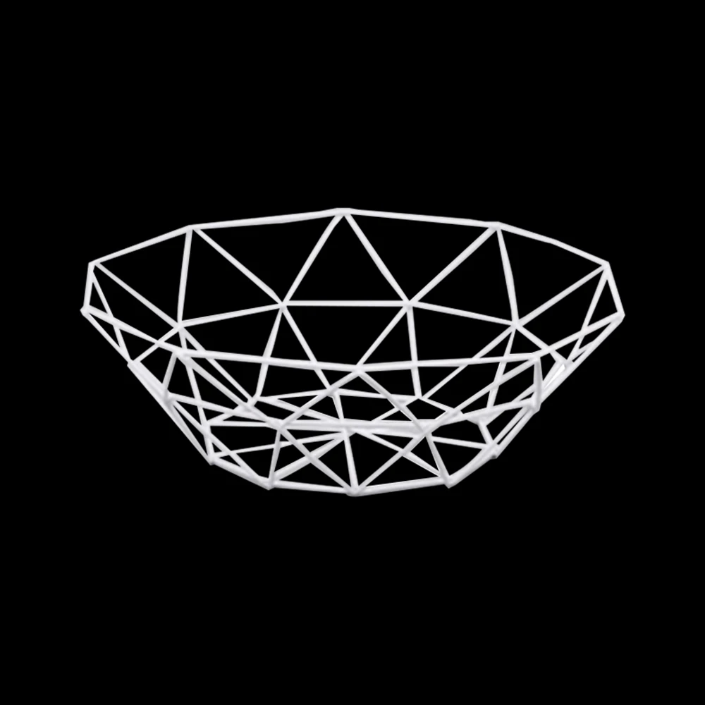 Геометрическая в нордическом стиле овощные Фрукты корзина из металлической