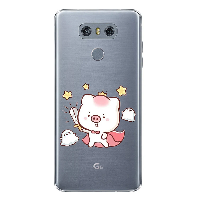 Ciciber милые животные Свинья для LG G7 G6 G5 G4 V40 V35 V30 V20 чехол телефона K11 K10 K9 K8 K4 2018 2017 X