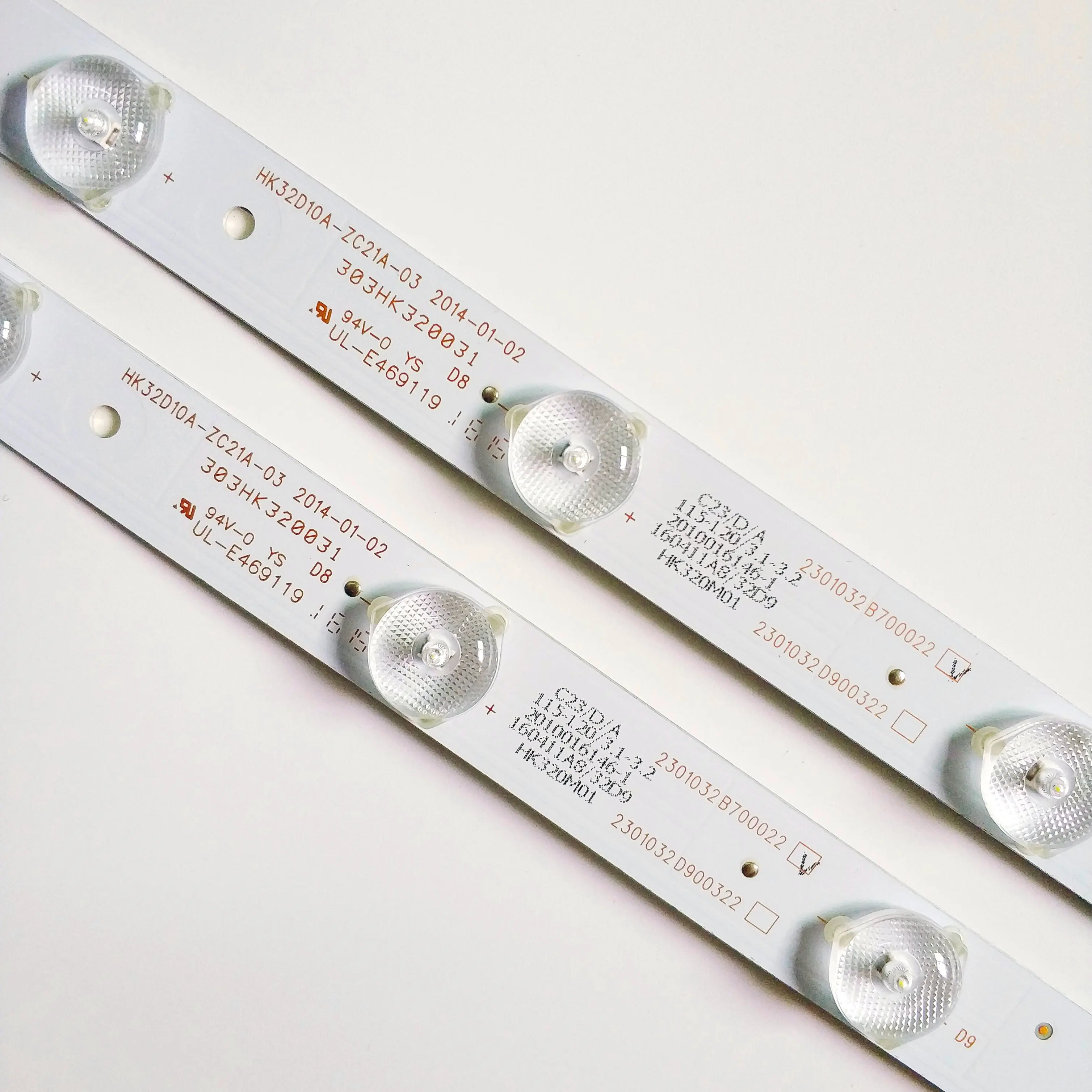 10 PCS/5 set 10 lamp 625mm LED backlight strip for HKC H32DB3100T strip HK32D10A-ZC21A-03