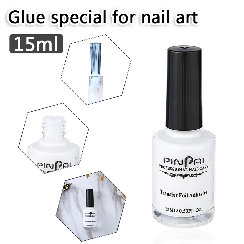 

15ml Nail Art Tips Sticker Adhesive Glues Nail Foil Starry Sky Gem Transfer Decal Paper Glue Nail Art Accessory