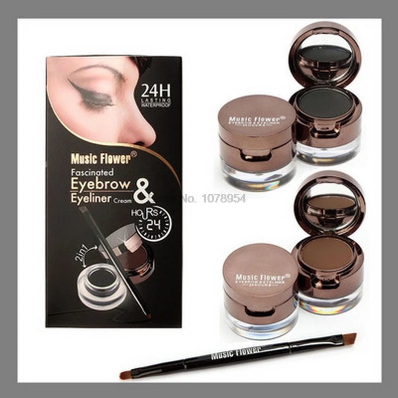 Набор водостойких гелевых кистей для подводки глаз нанесения макияжа