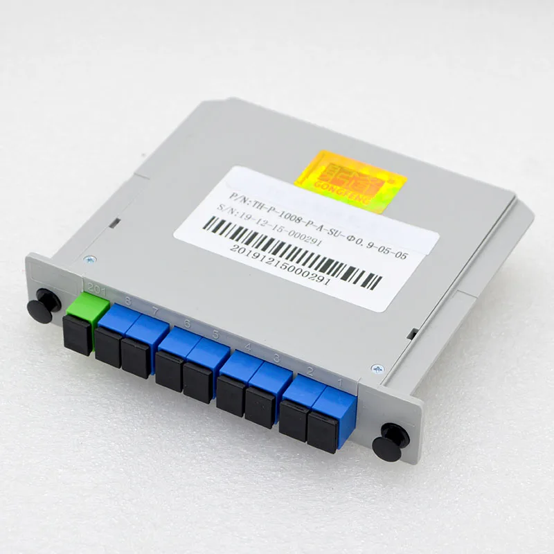 Новый хит продаж 1 × 8 волоконно-оптический сплиттер Тип лезвия 1260nm 〜 1650nm