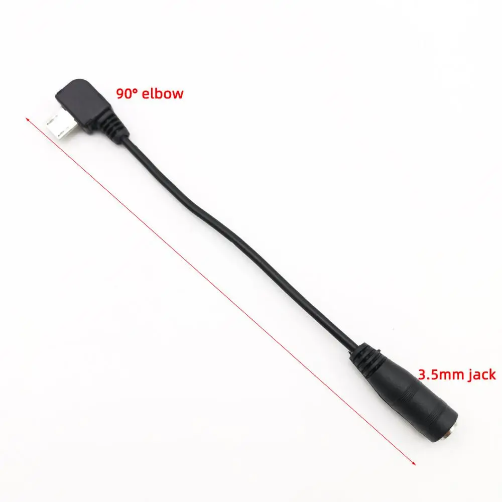 1PCS Микро-usb мини-usb разъем для 3,5 мм наушники гарнитура наушники адаптер аудио кабель Шнур - Цвет: 1PCS