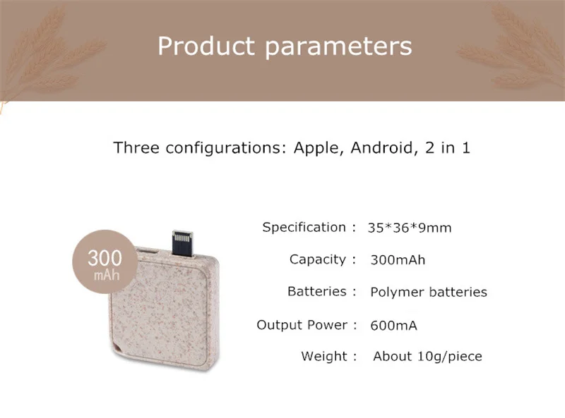 1000-2000 мАч портативный путешествия мини Powerbank для huawei резервного копирования зарядное устройство Внешний разъем type-c аварийное зарядное устройство