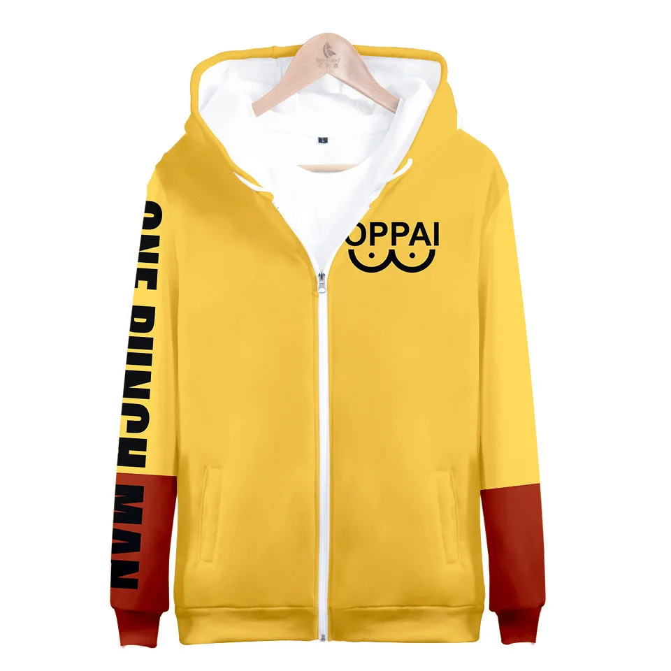 Японский аниме One Punch Man Косплей Костюм Saitama Oppai 3D Печатный Большой мужской/женский