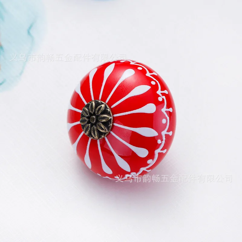 Керамическая ручка/ручки комода, ручки для шкафа белого и синего цвета/уникальная ручка для дверной ручки кухни, мебельная фурнитура