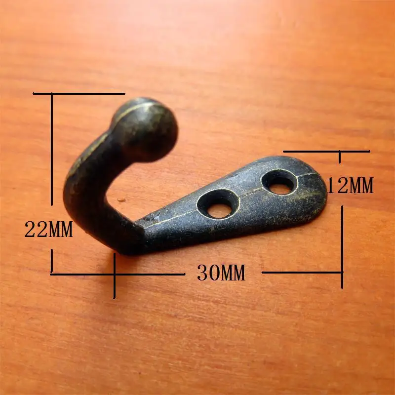 10 шт. крючки для одежды винтажные бронзовые настенные деревенские ключей вешалки