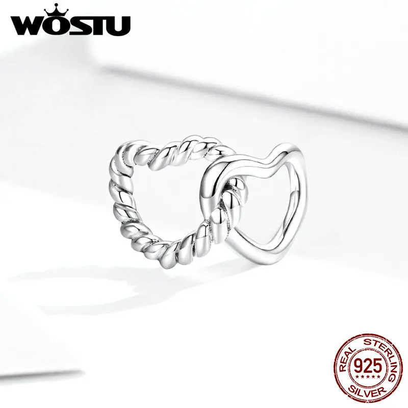WOSTU 2020 Новая бесплатная доставка Ближе Сердца бусина подвеска подходят к