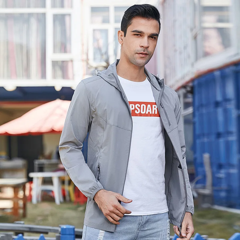 Тонкая Солнцезащитная куртка женская весна осень большой размер 5XL мужская